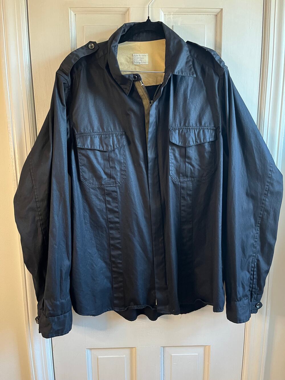 rag & bone Men's Technical Zip Navy Spring Jacket | XXL tag, really a Large!